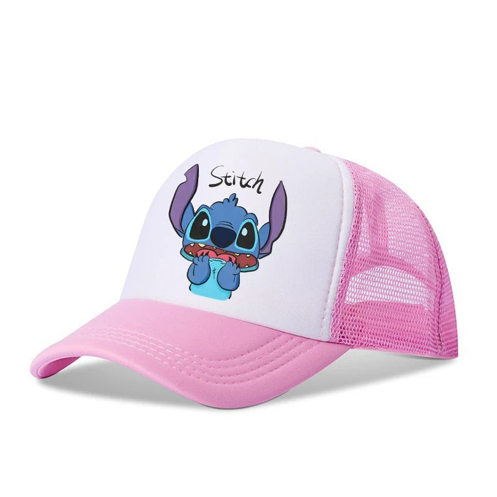 Wholesale Cartoon print baseball cap net breathable dome cap hip hop sports cap