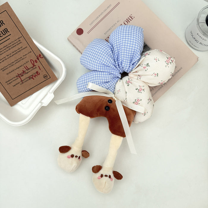 Wholesale Cute Butt Flower Hair Scrunchies