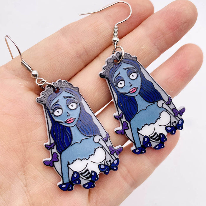 Wholesale  Horror Movie Earrings Figure Acrylic Earrings