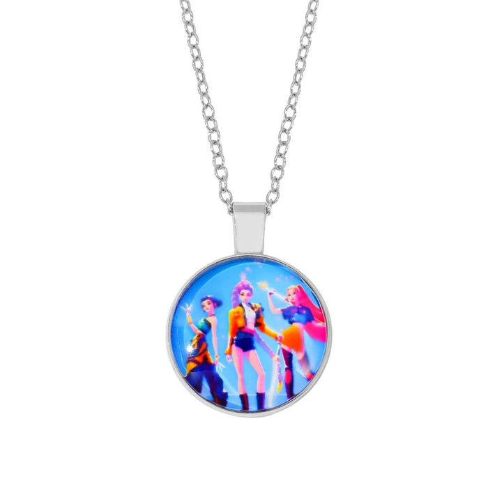 Wholesale Kpop Time Gem Heart Necklace