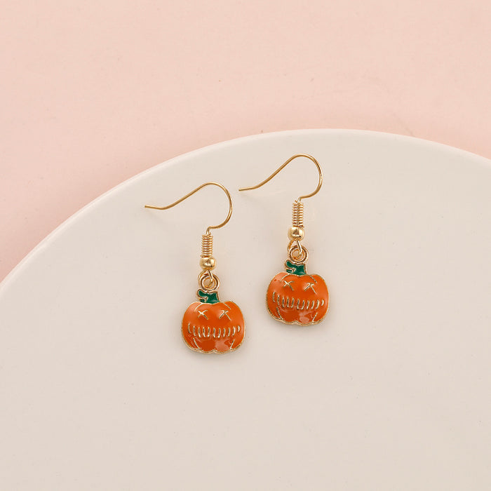 Wholesale   Earrings Temu Popular Devil Pumpkin Bat Holiday Earrings