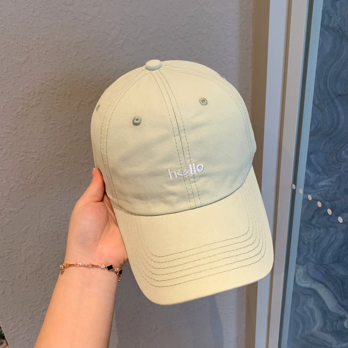 Wholesale Embroidered cute baseball cap, travel duckbill cap