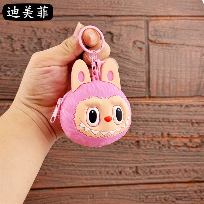 Wholesale Cute Coin Purse Keychain Cartoon Doll Keychain Couple Student Bag Claw Machine Small Pendant