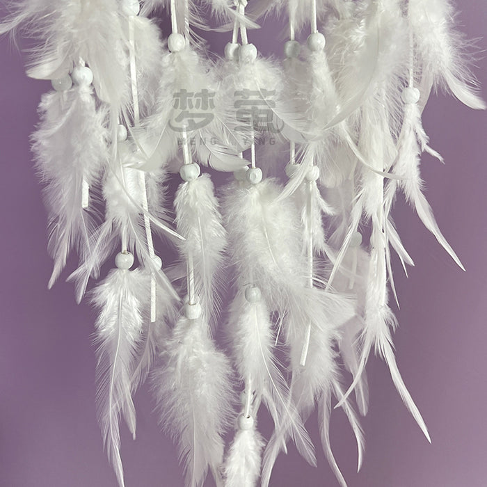 Wholesale Butterfly Gradient Dream Catcher with Crystal Stones and Life Tree Feather Hanging Ornament MOQ≥2