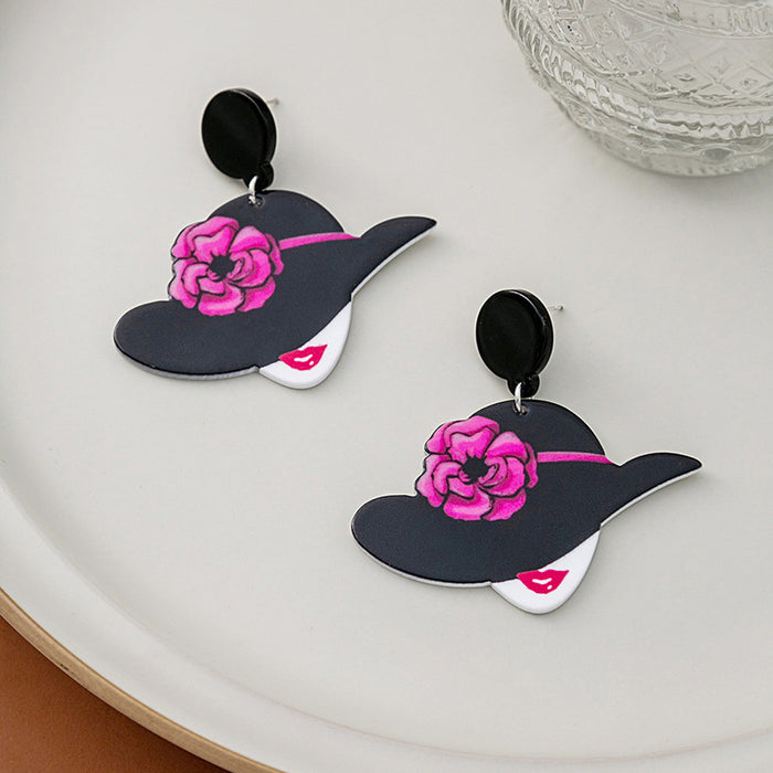 Wholesale Cartoon Acrylic Earrings JDC-ES-MDD103