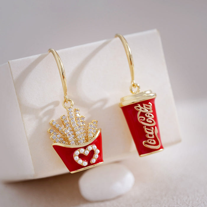 Wholesale Full Diamond Korean Temperament Earrings JDC-ES-Haow004