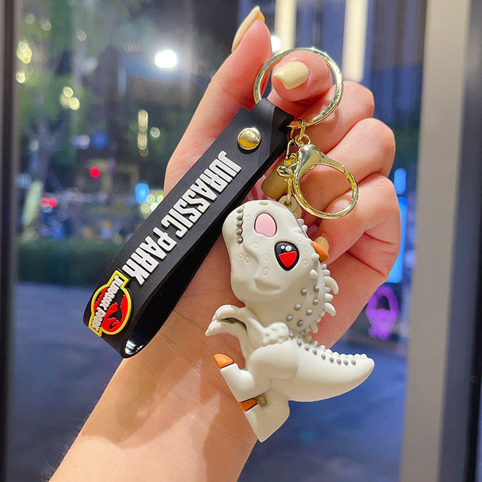 Wholesale Cartoon dinosaur keychain dinosaur cartoon doll car keychain small gift for men and women