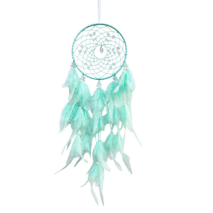 Wholesale Purple Feather Dream Catcher Pendant for Girls Bedroom Home Decor Accent MOQ≥2