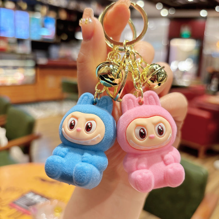 Wholesale Cute Plush Sheep Keychain Bag Small Pendant Plush Cute Grain Car Hanging Decoration Grab Machine Small Accessories