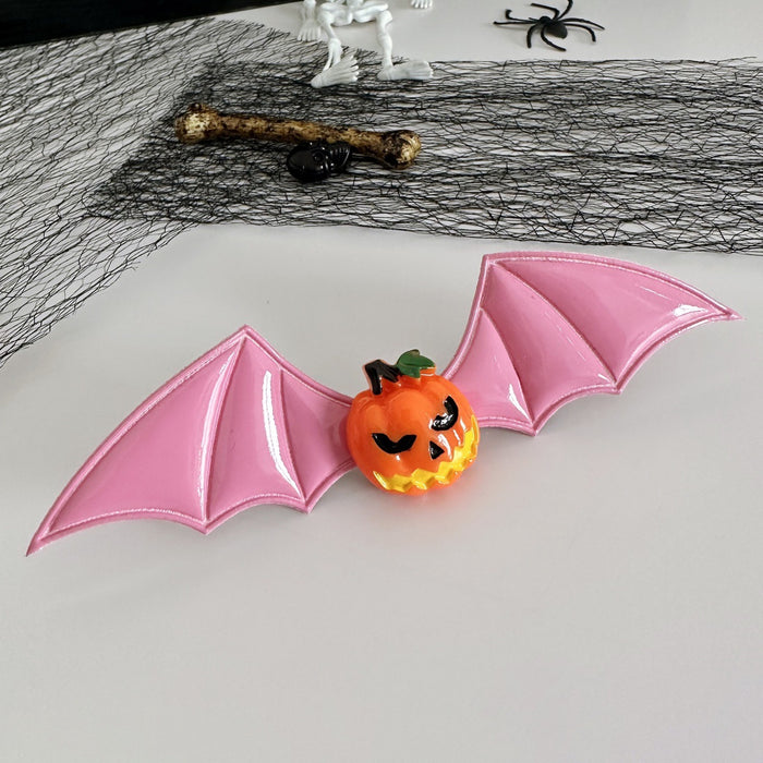 Wholesale New Halloween Headdress Dark Series Funny Pumpkin Single Eye Devil Bat Wings Side Hairpin Hairpin