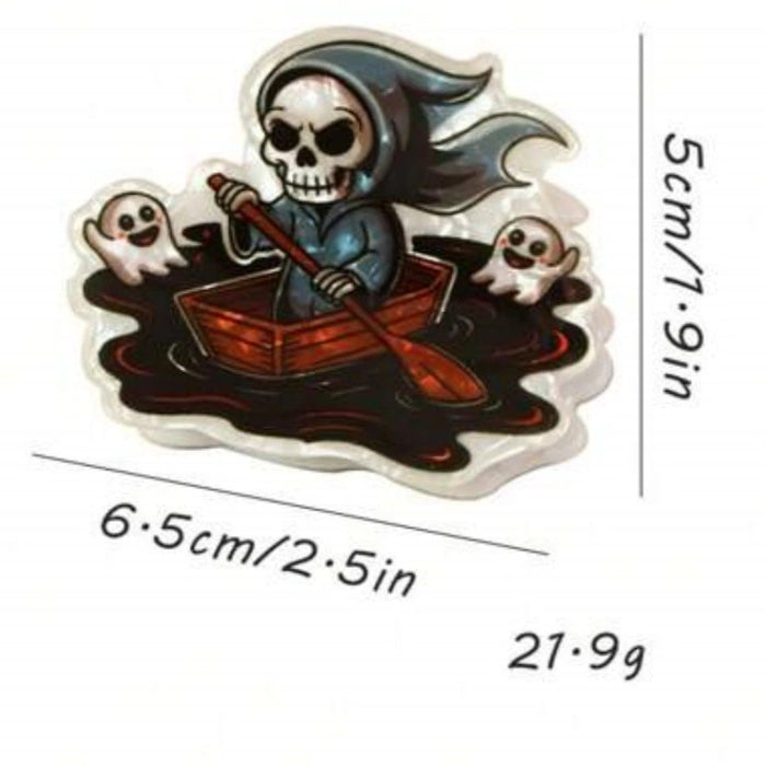 Wholesale  new ghost clip pumpkin skull ponytail clip magic hat shark clip ghost hand eyeball hairpin