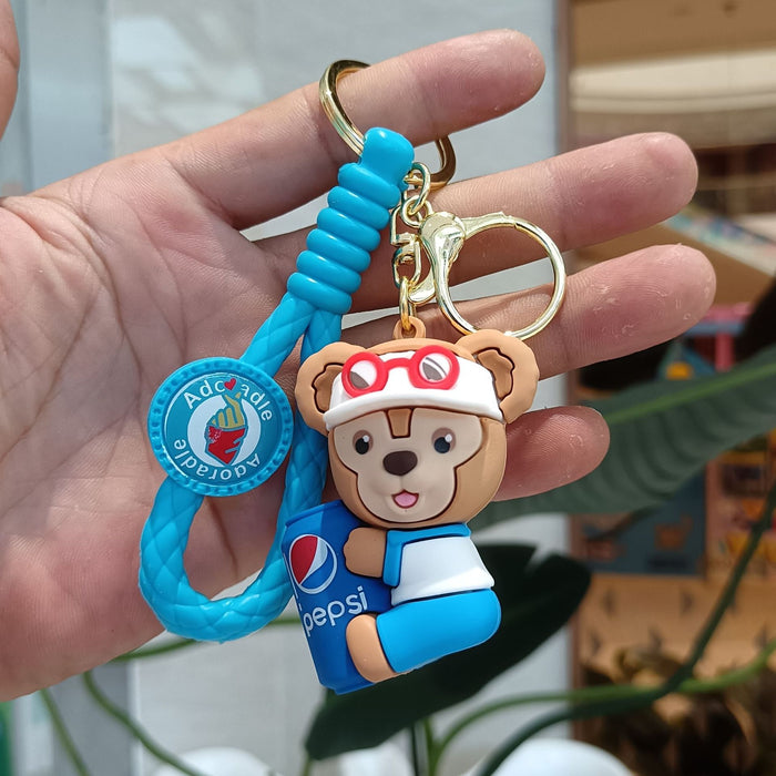 Wholesale Cute Cartoon Student PVC Keychains JDC-KC-YiChang017