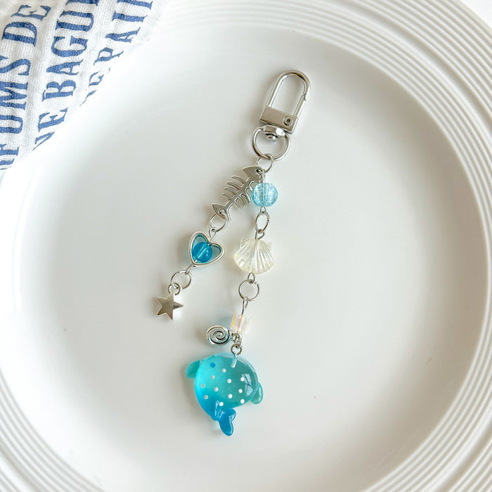 Wholesale Mobile Phone Chain Hand-Beaded Shark Pendant