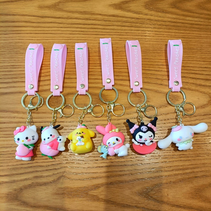 Wholesale Cute 3D Doll Silicone Keychain JDC-KC-MingT134