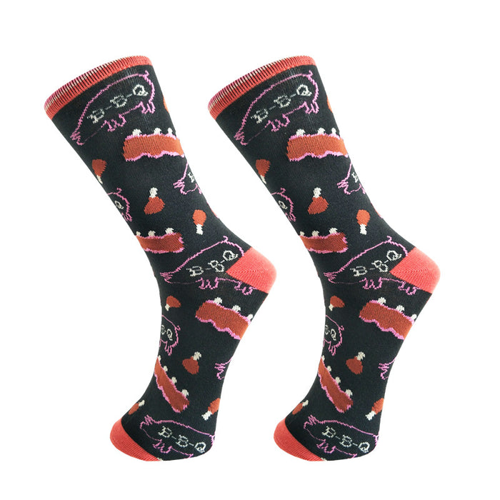 Wholesale Animal Series Cartoon Men's Middle Socks JDC-SK-YiYan079