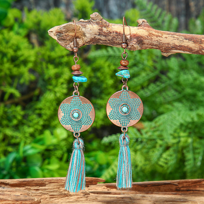 Wholesale Bohemian Tassel Earrings Zinc Alloy Jewelry Accessory MOQ≥2