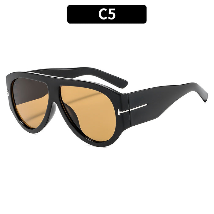 Wholesale Large Frame T-shaped Sun Protection Sunglasses