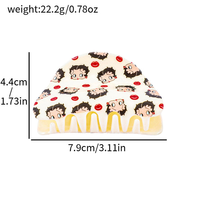 Wholesale Acrylic hair accessory hair clip for the back of the head