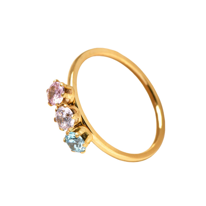 Wholesale Titanium Steel Ring Cast Inlaid Zircon Ring