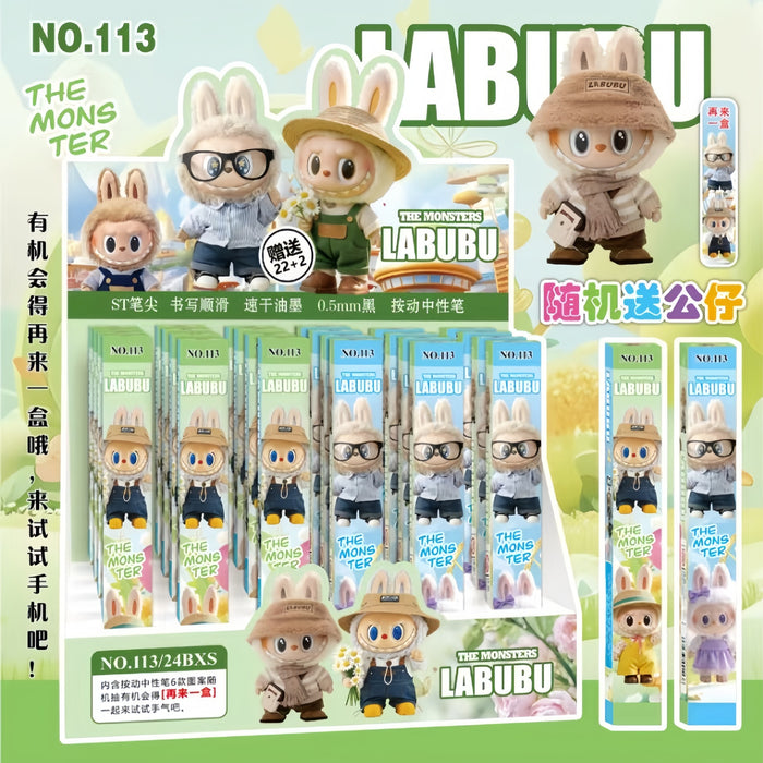 Wholesale Blind Box Press Pen Gel Pen Randomly Sends Doll Laser Spring Quick-Drying Brush Pen