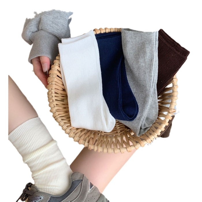 Wholesale Socks, mid tube, long tube, white pile socks, paired with small leather shoes