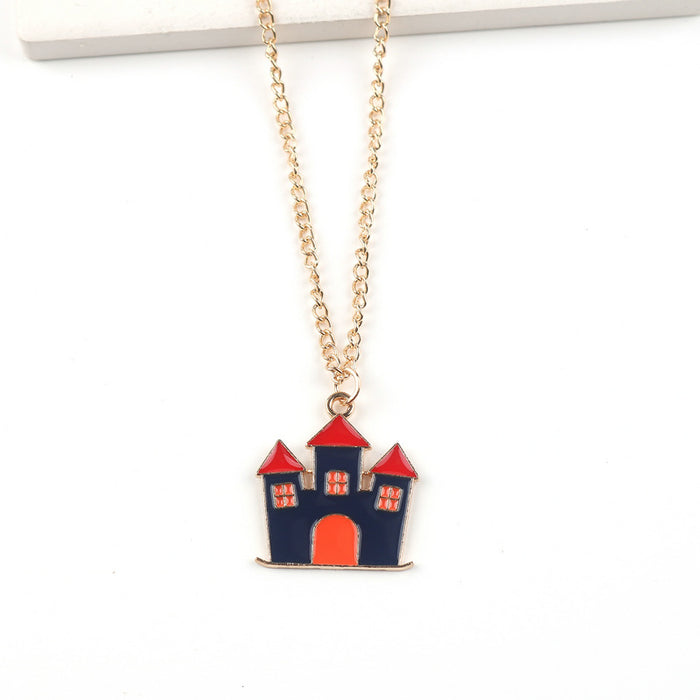 Wholesale Children Cartoon Alloy Pendant Necklace JDC-NE-FuYu006