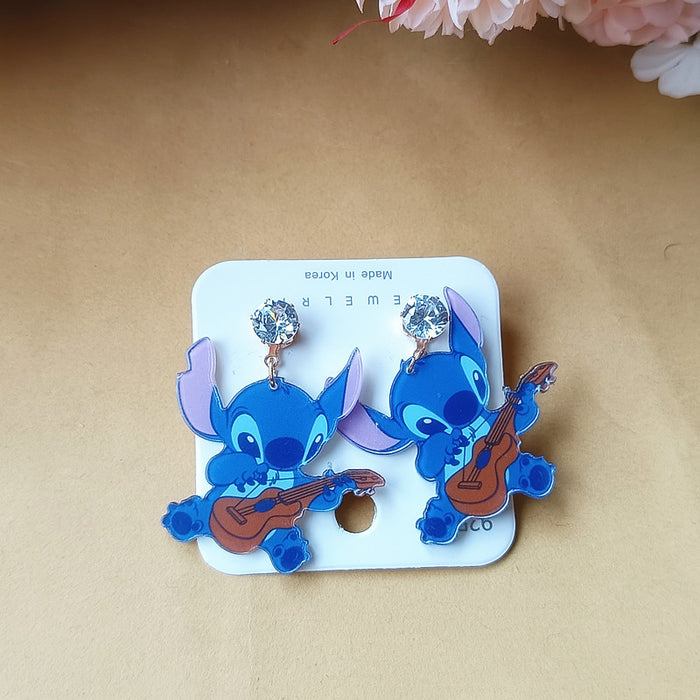 Wholesale Cartoon Acrylic Earrings JDC-ES-Xingj039