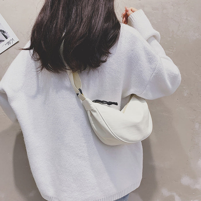 Wholesale Nylon messenger bag women' s lightweight small shoulder bag underarm bag simple shoulder canvas bag