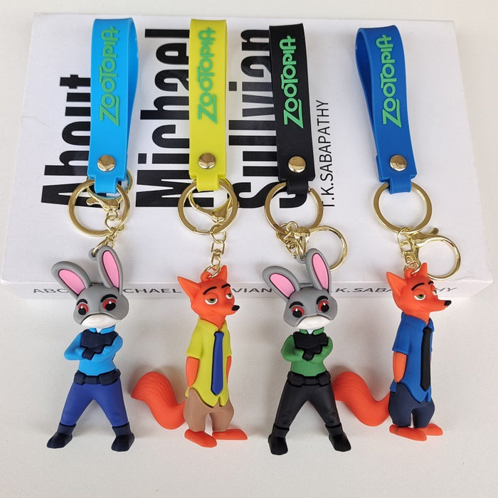 Wholesale Cartoon Silicone Doll Keychain JDC-KC-ZhuoRan011