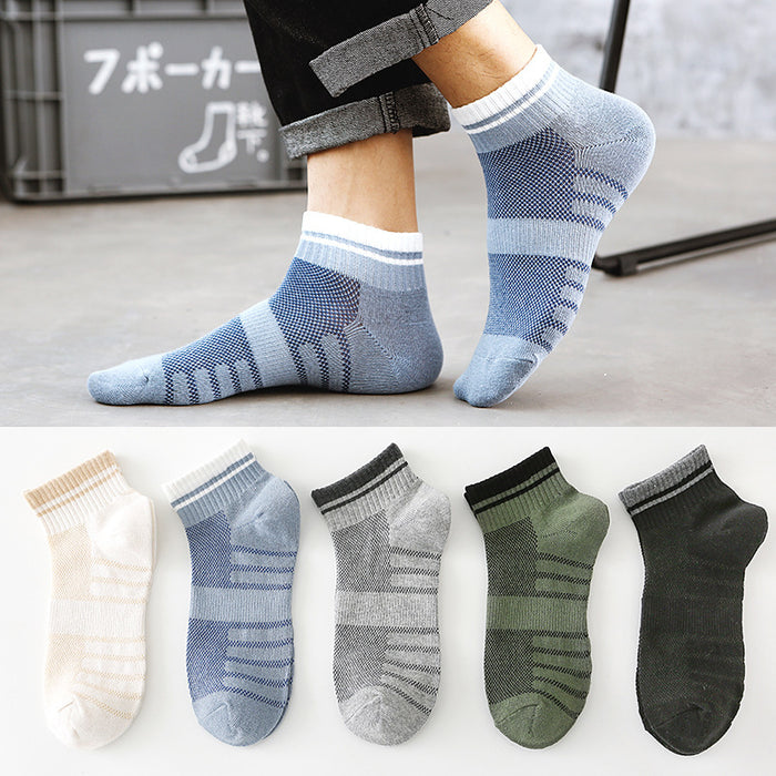 Wholesale New Socks Short Socks Thin Ship Socks Mesh Breathable Cotton Socks Sports Socks Short Tube Socks