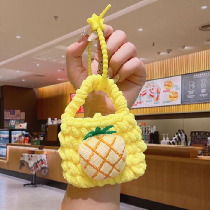 Wholesale Handmade Crochet Fruit Keychain - Cute Pineapple Coin Purse MOQ≥2