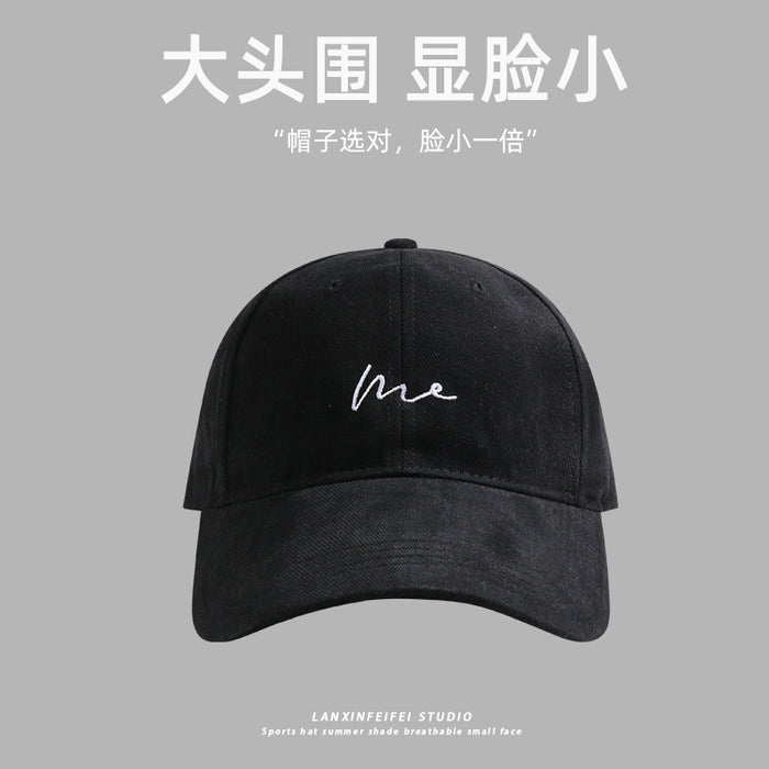 Wholesale Large Baseball Cap Face Small Cap New Big Head Cap Letter Fashion