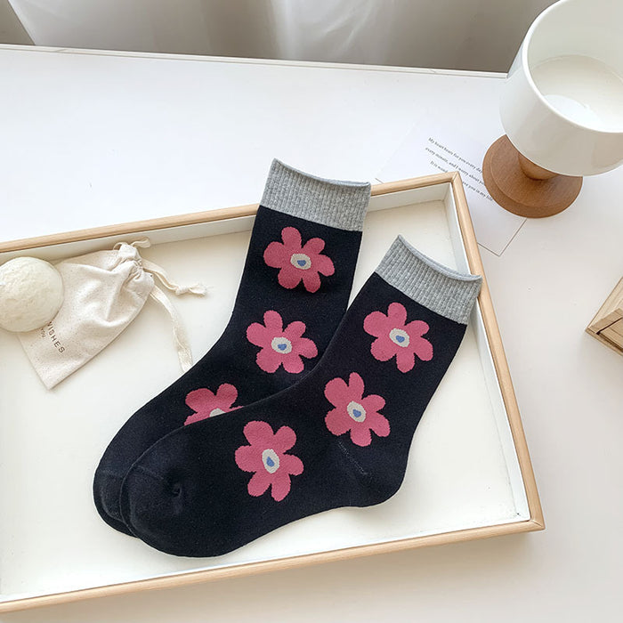 Wholesale New mid tube boneless socks, niche trend, personalized stacking socks, cotton