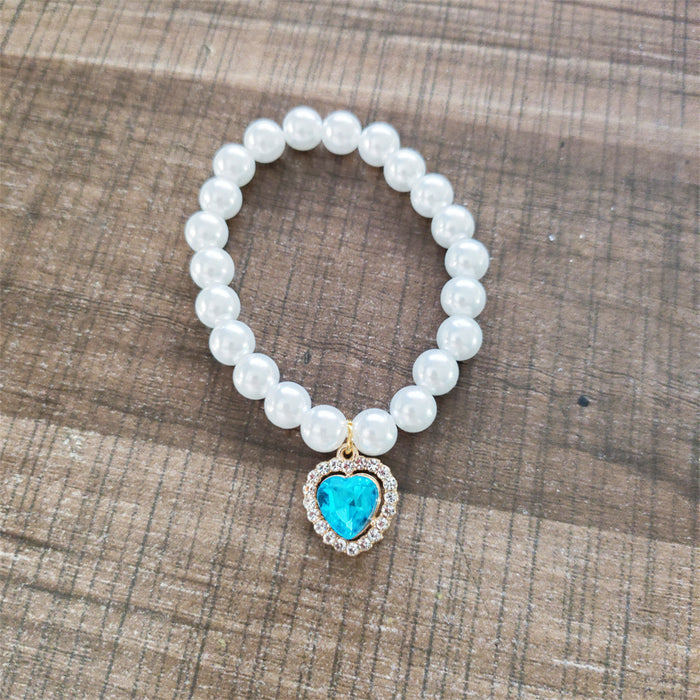 Wholesale Pearl heart necklace accessories hand-woven beaded jewelry accessories