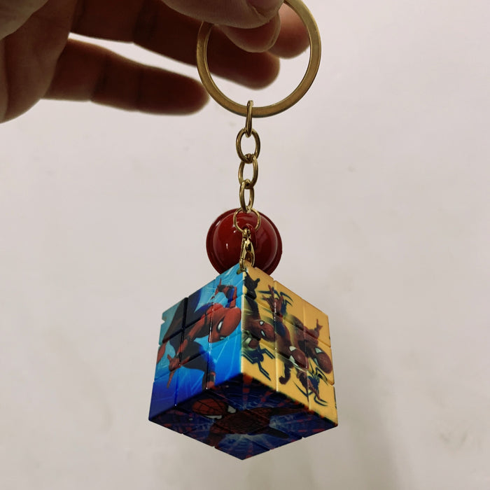Wholesale Plastic Cartoon Mini Rubik's Cube Keychain JDC-KC-ShiM011