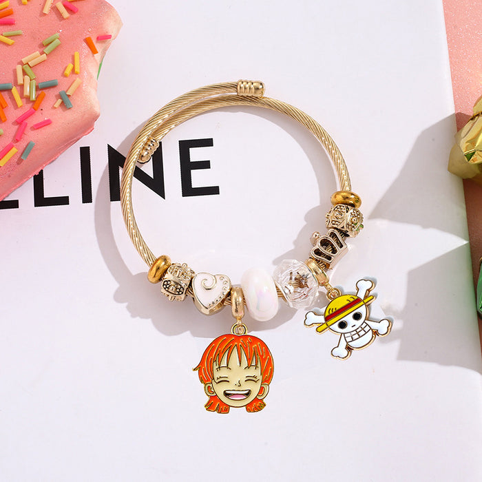 Wholesale Beaded Bracelet with Pendant Fashion Jewelry Accessory Boutique Resale Gift MOQ≥2