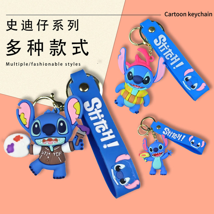 Wholesale Creative cartoon doll keychain cute PVC keychain backpack pendant