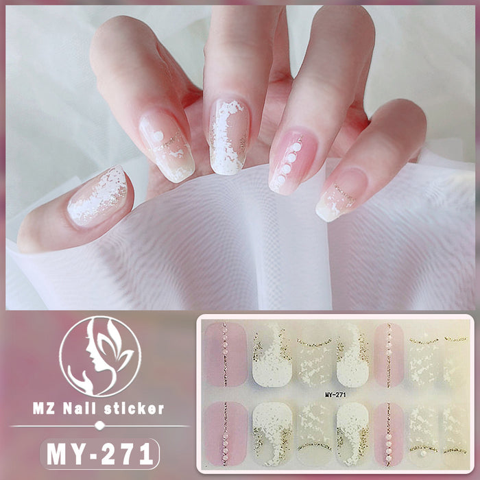 Wholesale 14 Pieces/sheet Butterfly Bake Free Gel Nails Kits Nail Stickers JDC-NS-ARS002