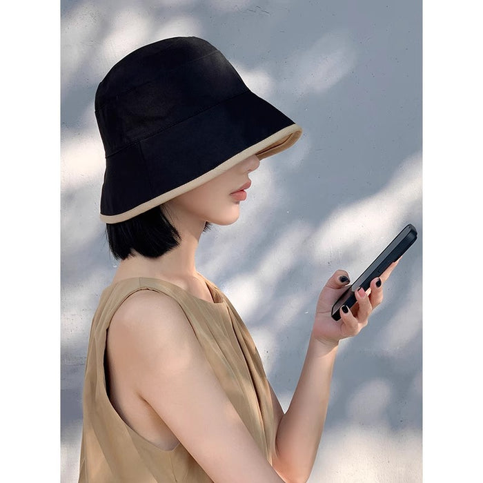 Wholesale Double sided fisherman hat women's summer thin sunscreen sun hat