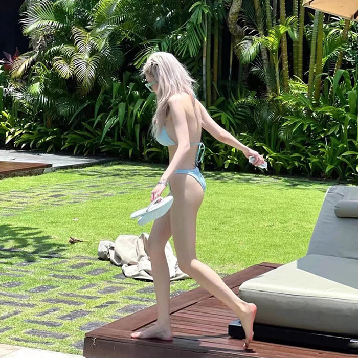 Wholesale Bikini swimsuit new three piece set sexy hot spring beach swimsuit strap