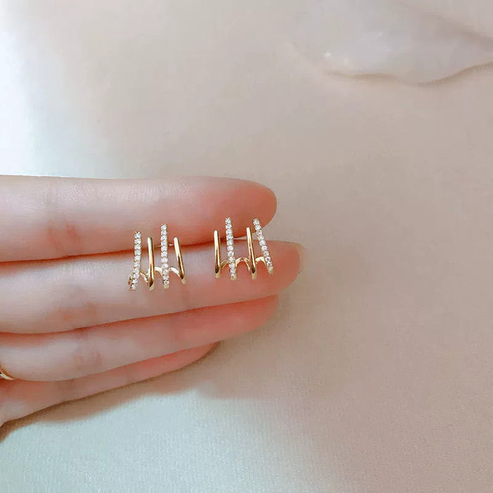 Wholesale Pearl earrings, high-end earrings, temperament, personality, retro earrings, light luxury, atmospheric texture