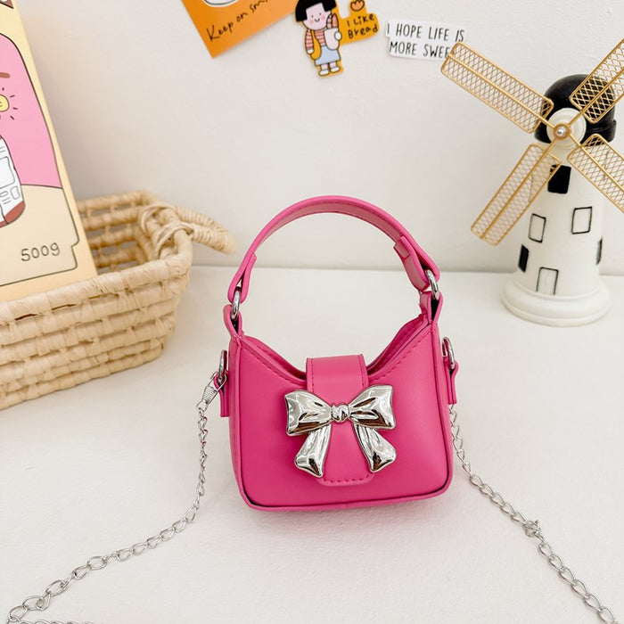 Wholesale Crossbody bag mini children's butterfly fashionable single shoulder PU chain bag