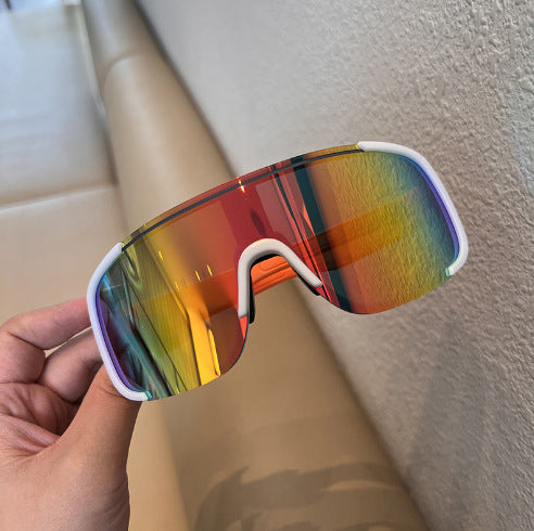 Wholesale Outdoor Cycling Windproof Eye Protection Sunglasses  Sunglasses Ski Glasses Goggles Black Large Frame Mountaineering Glasses