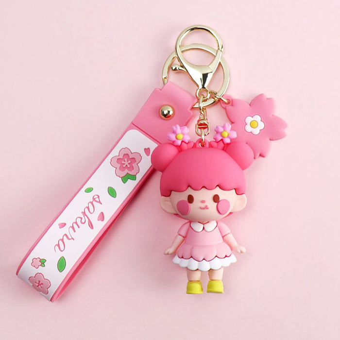Wholesale PVC Cartoon Cute Doll Keychain JDC-KC-Yid022