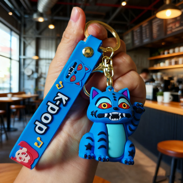 Wholesale K-POP Cute Cartoon Doll Silicone Keychain