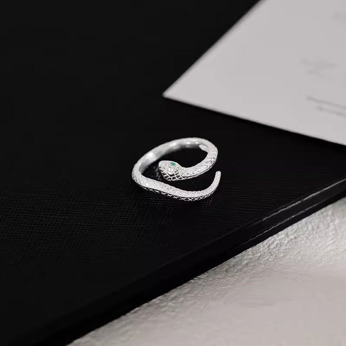 Wholesale Serpentine ring for women, light luxury, niche, index finger ring, high-end ring