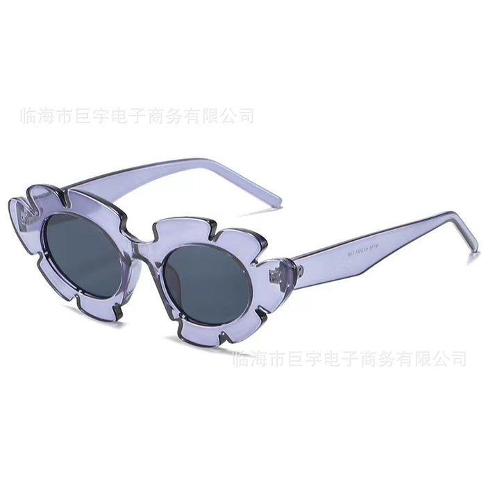 Wholesale New Sunflower Sunglasses Fashionable Flower Shaped Funny Decorative Sunglasses Glasses