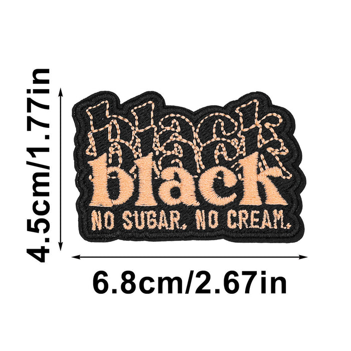 Wholesale Cartoon Animation Black Cloth DIY Patches