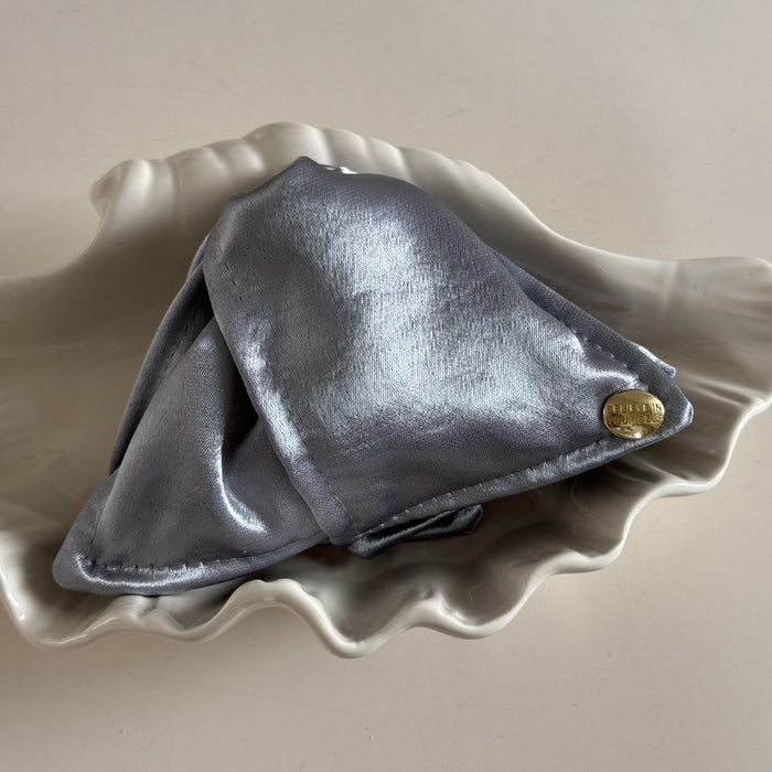 Wholesale Satin Shell Triangle Hair Clips Gold Label Shark Clip