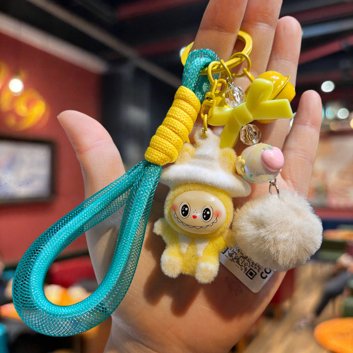 Wholesale Cartoon Doll Little Sheep Keychain Cute Funny Doll Pendant Student School Bag Key Chain Pendant